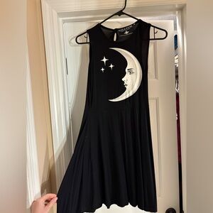 Black Killstar Dress with Moon and Stars Design.